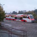 SA108-009 przy peronie stacji Białystok Fabryczny
