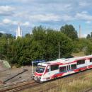 Pociąg Waliły-Białystok na stacji Białystok Fabryczny